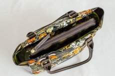 Photo5: 【K4434-BLKF-L12C】Handbag made of Japanese traditional OBI (5)