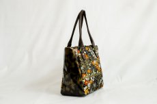 Photo4: 【K4434-BLKF-L12B】Handbag made of Japanese traditional OBI (4)