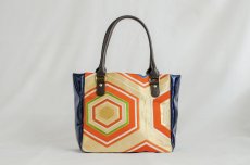 Photo1: 【K4434-ORGT-L12A】Handbag made of Japanese traditional OBI (1)