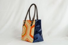 Photo2: 【K4434-ORGT-L12A】Handbag made of Japanese traditional OBI (2)