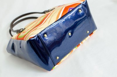 Photo3: 【K4434-ORGT-L12A】Handbag made of Japanese traditional OBI