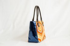 Photo2: 【K4434-ORGT-L12B】Handbag made of Japanese traditional OBI (2)