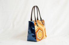 Photo4: 【K4434-ORGT-L12B】Handbag made of Japanese traditional OBI (4)