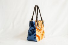 Photo4: 【K4434-ORGT-L12C】Handbag made of Japanese traditional OBI (4)