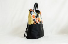 Photo4: 【K4942-BLKG-L12B】Backpack made of Japanese traditional OBI (4)