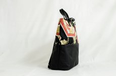 Photo4: 【K4942-BLKT-L12B】Backpack made of Japanese traditional OBI (4)