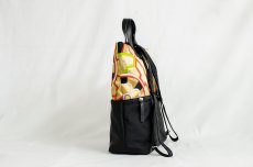Photo2: 【K4942-BLKW-L12A】Backpack made of Japanese traditional OBI (2)