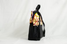 Photo2: 【K4942-BLKW-L12B】Backpack made of Japanese traditional OBI (2)