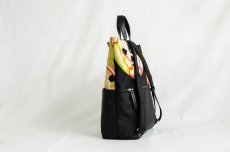 Photo2: 【K4942-BLKW-L12C】Backpack made of Japanese traditional OBI (2)