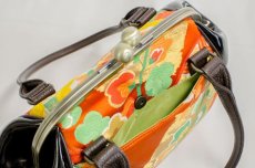 Photo5: 【K9200-ORGP-L12B】Metal clasp hand bag made of Japanese traditional OBI (5)